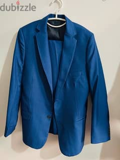 Men’s Blazer 52” with Trouser  32-34” Medium, Blue & Black/  Jordan)