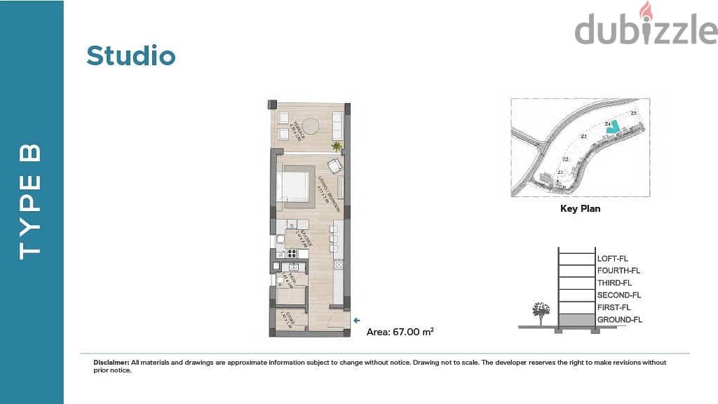 Studio Apartment – Off plan Freehold in Muscat Bay 2