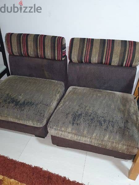 urgent sale 2 seatr sofa with free delivery 1