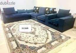 Sofa + Carpet + Dining Table with Chairs for Sale