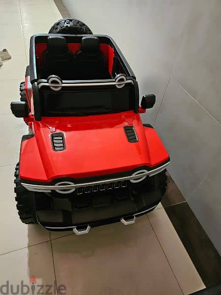 Car for children سياره للأطفال غير مستخدمة حمراء السعر الأصلي 70 ريال 3