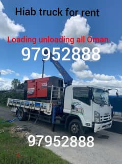 hiab truck for rent loading unloading with crane