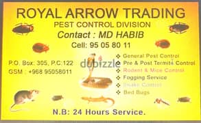 Pest control professional service