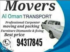 Muscat Mover packer shiffting carpenter furniture TV curtains fixin