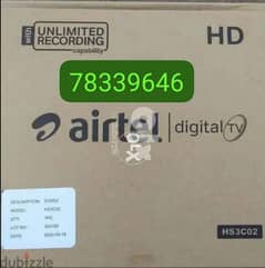 airtel HD setup box with tamil Malayalam hindi recharge