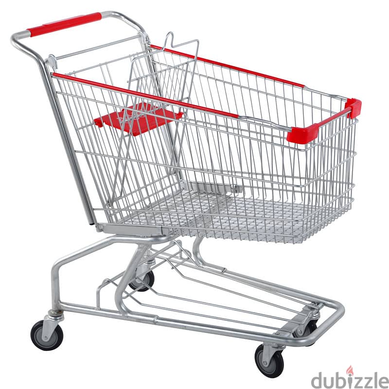 Shopping trolley for supermarket . عربة التسوق/عربة السوبر ماركت 0