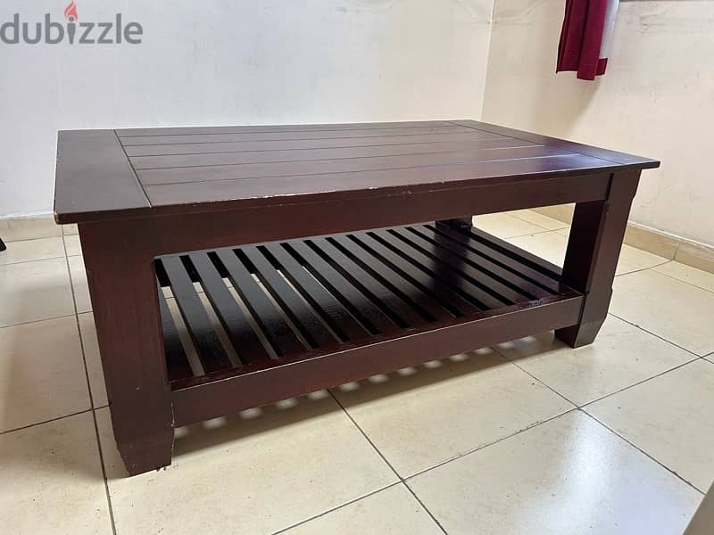 Pure Wood Heavy Duty Center Table Size 70*120 1