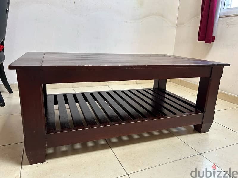 Pure Wood Heavy Duty Center Table Size 70*120 2