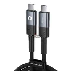 Powerology 8K Video Usb4 Type C 40Gbps Cable PCAB009 (BrandNew!) 0