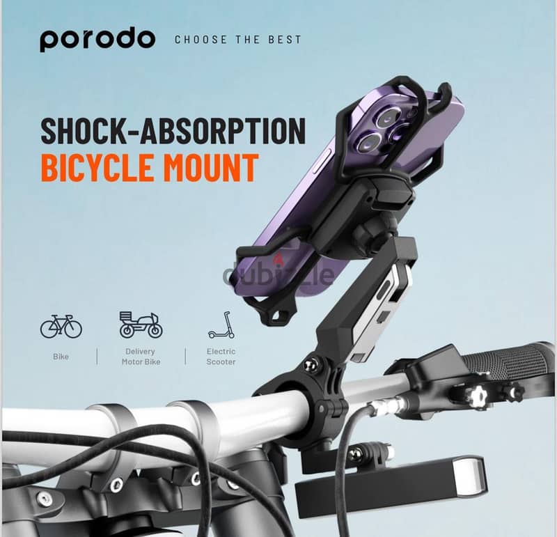 Porodo Shock - Absorption Bicycle Mount - RBPMNT (BrandNew!) 2