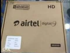 Airtel full hd setup box. with  subscription Malayalam Tamil Telugu ka