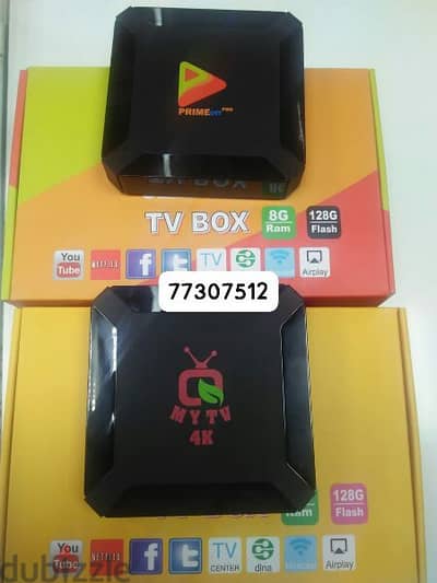 New 5G Tv Box with 1year subscription