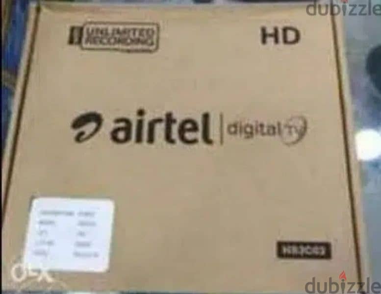 Airtel full hd Recvier with subscription avelebal 0