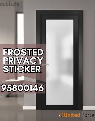 Frosted Privacy Sheets available, Window Privacy film available