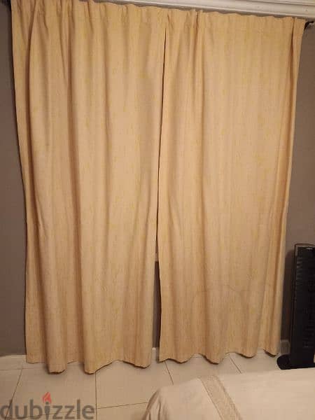2 piece yellow curtains 1