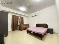 FULLY FURNISHED spacious room with attached bathroom in Al Ghubra