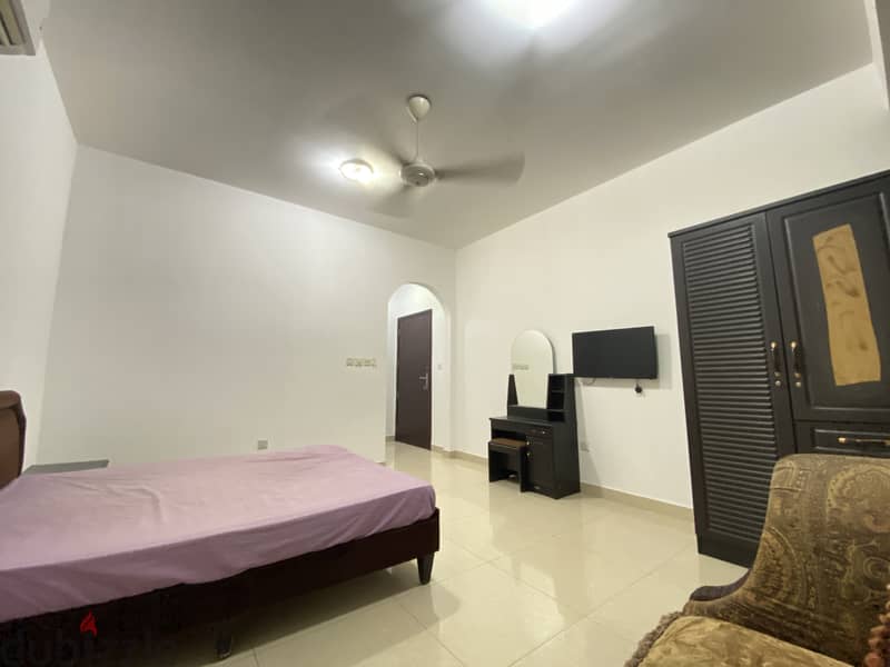 FULLY FURNISHED spacious room with attached bathroom in Al Ghubra 2