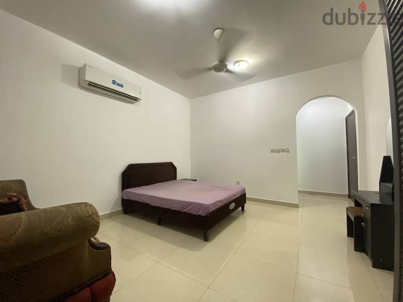 FULLY FURNISHED spacious room with attached bathroom in Al Ghubra 4