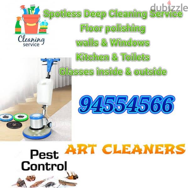 Full deep cleaning service and pest control 0