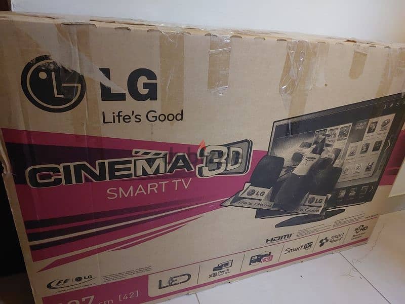 LG 3D TV 42" for sale 0