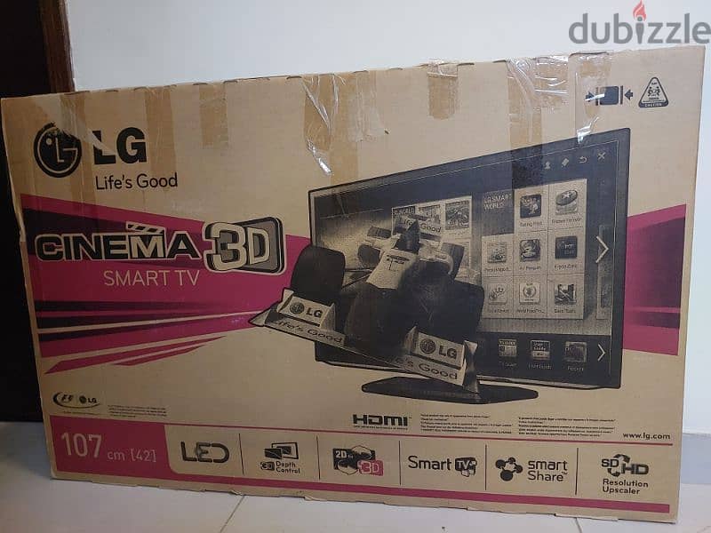 LG 3D TV 42" for sale 1