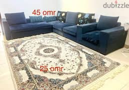 Bedset + Sofa + Dining Table with Chairs for sale
