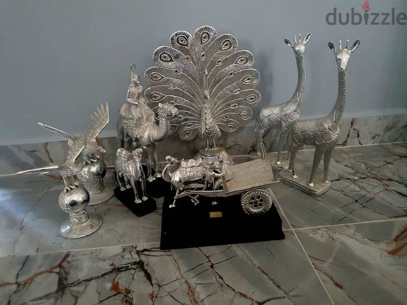 Chemmanur jewellers antique silver decorative items (camel,birds etc) 5
