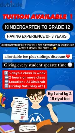 tuition KG to grade 12 affordable fee guaranteed result 0