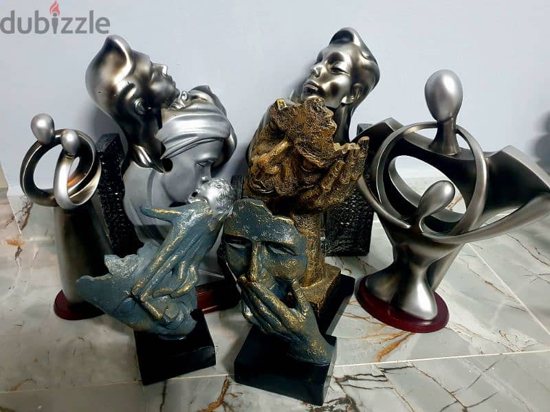 Collection of various artistic metallic sculptures 5