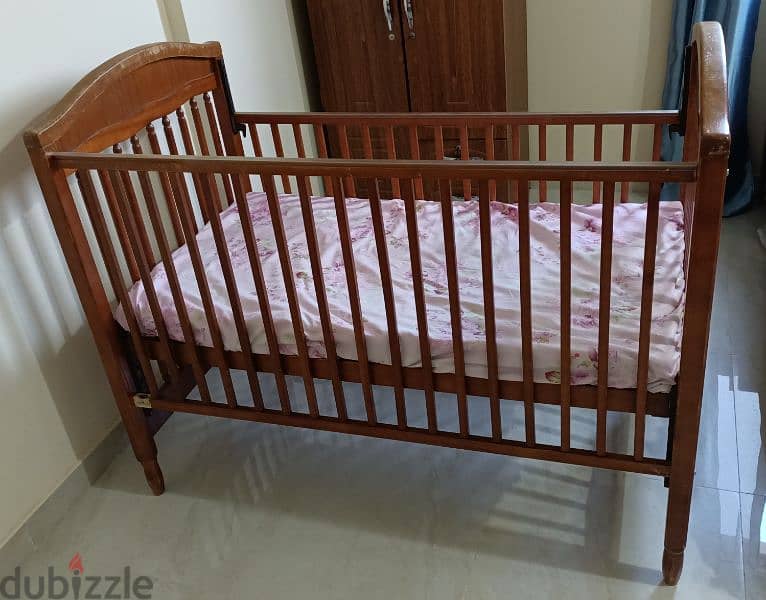 Wooden Baby Crib 2