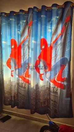 kids spiderman curtains set of 2