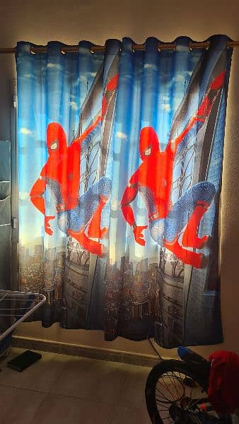kids spiderman curtains set of 2 2