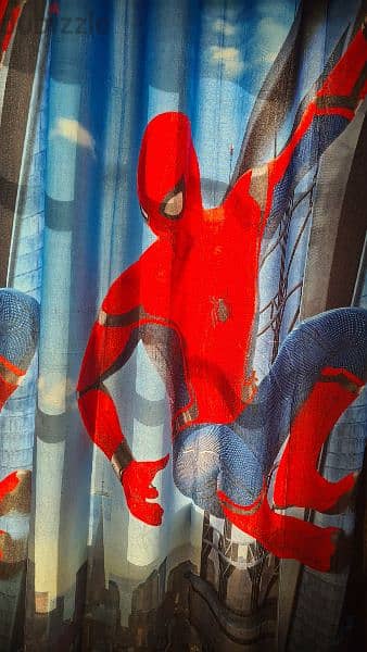 kids spiderman curtains set of 2 3