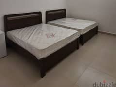 2 سرير مع 2 مرتبة طبية 140x190