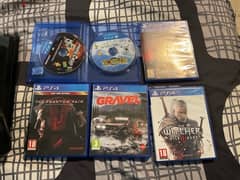 PS4 Bundle (6 games 4 controllers and ps4 camera)
