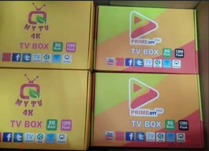 Yellow model Android Box All Country Channel Working Year Subscription