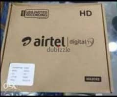 Airtel HD setup box 6 months subscription available 0
