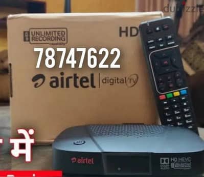 airtel digital receiver with tamil Malayalam telugu hindi  recharge