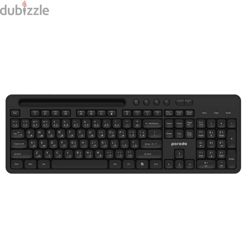 Porodo Dual Mode Wireless Keyboard + Mouse + Mobile Holder (BrandNew!) 1