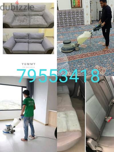 sofa/carpet and house cleaning service muscat