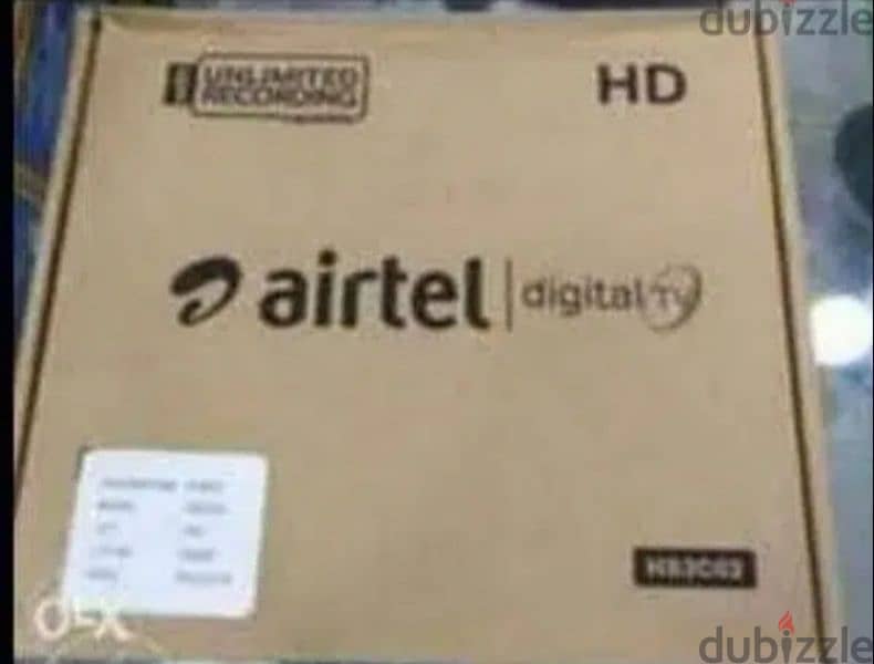 Airtel HD new Set top box with 6months south malyalam tamil 0