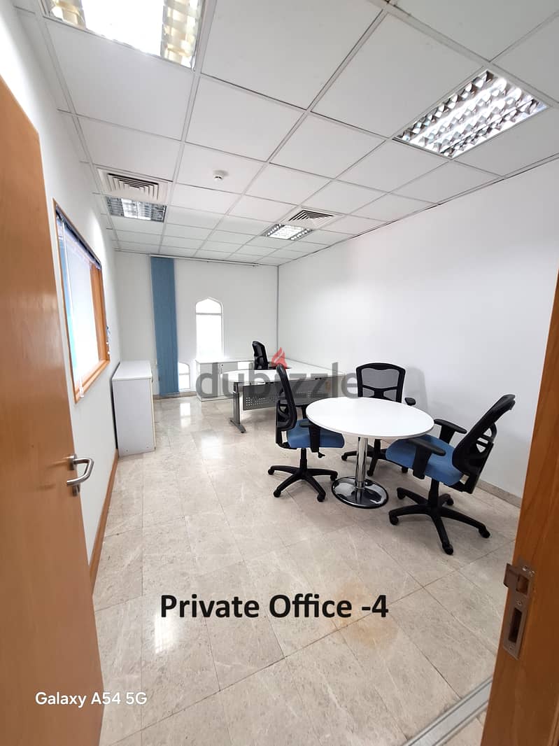 Fully Furnished office for rent at Madinat Sultan Qaboos 6