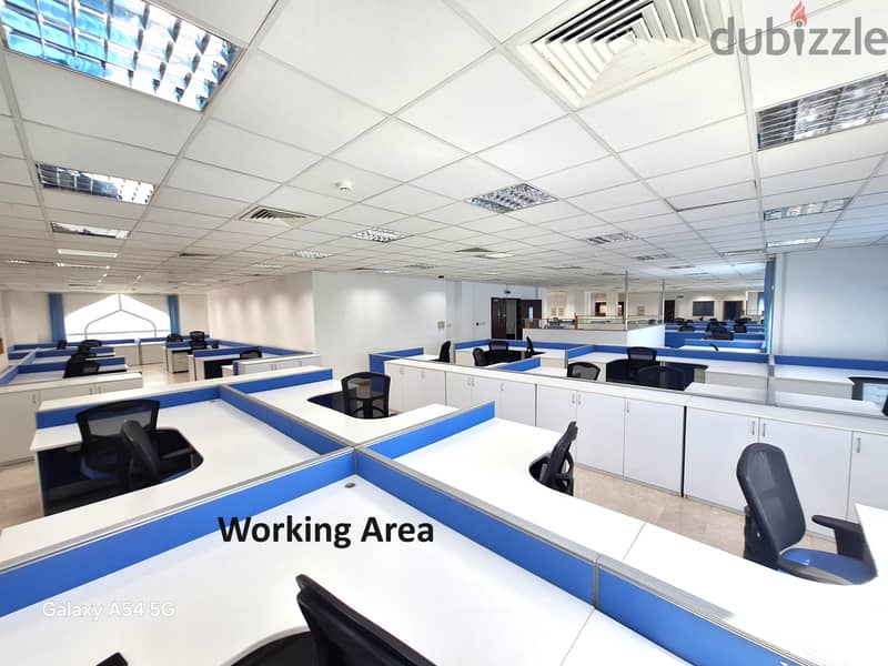 Fully Furnished office for rent at Madinat Sultan Qaboos 2