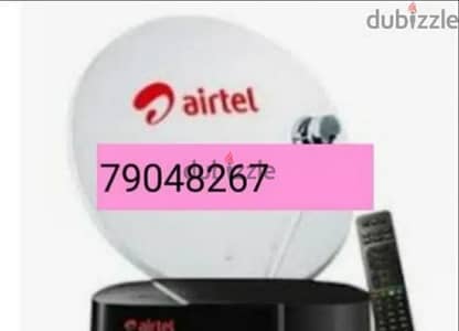 Arabset Nile set Airtel Dish TV new fixing and repairing home service