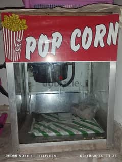 Popcorn machine for sale.