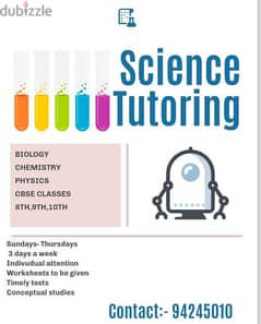 online tutor for Chemistry classes 8th,9th,10th CBSE