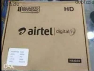 New,HD Airtel Receiver & subscription free six Months