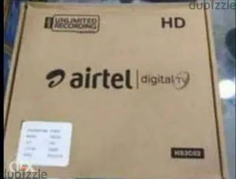 New,HD Airtel Receiver & subscription free six Months 0