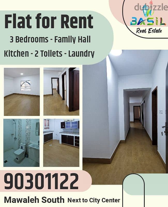 BANNER 35 - 3BHK FLAT NEAR MUSCAT CITY CENTER CARREFOUR 0