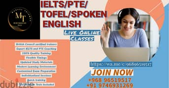 IELTS/PTE/SPOKEN ENGLISH AND TUITION FOR GRADE 1 - 4
